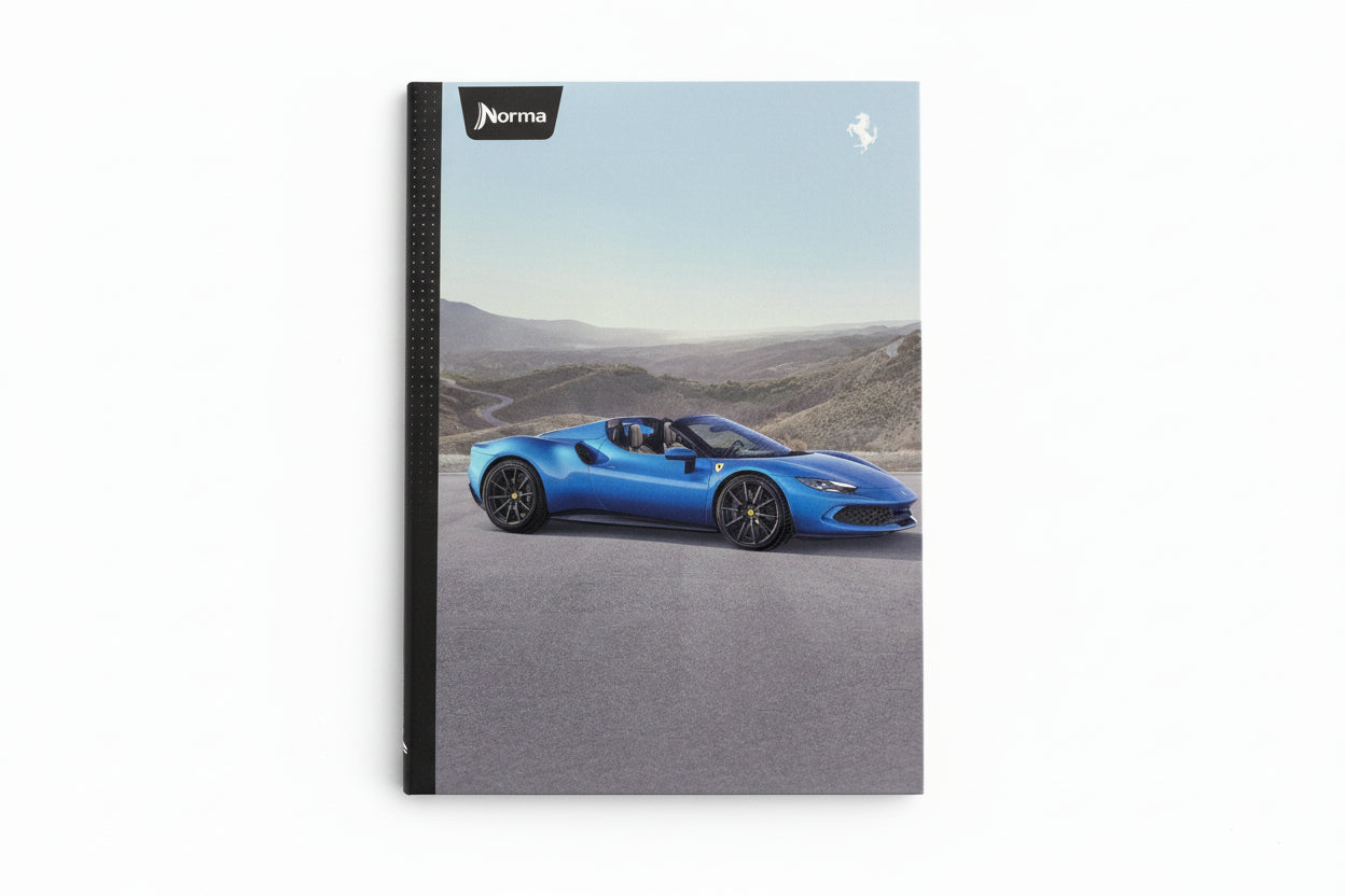 Libreta Cosida Dura Ferrari | 100 Hojas