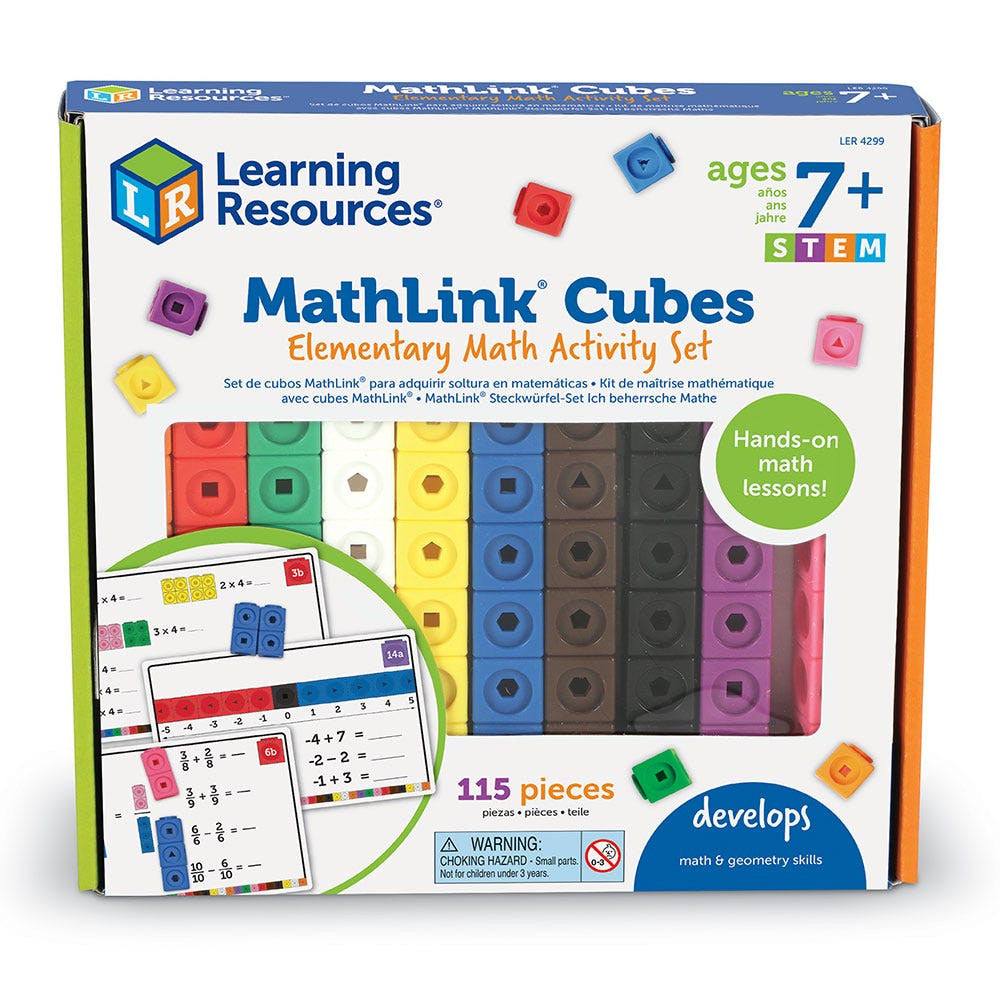 MATHLINK®  Cubes Elementary Math Activity Set
