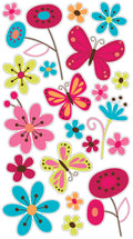 Bfly Garden | Sticko Stickers | 21 pc