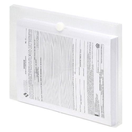 Clear Poly Envelopes Letter Side Load