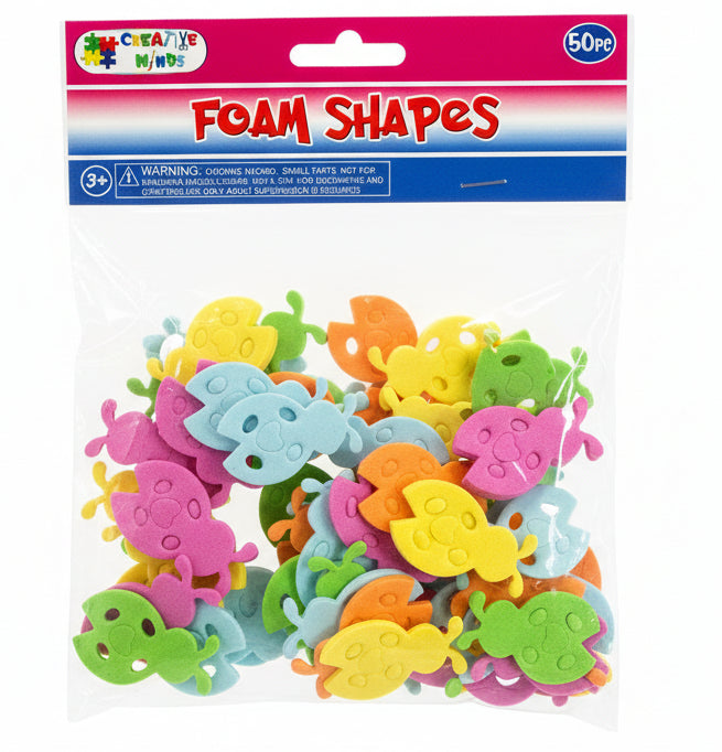 FOAM CRAFT BEETLES | 50PC