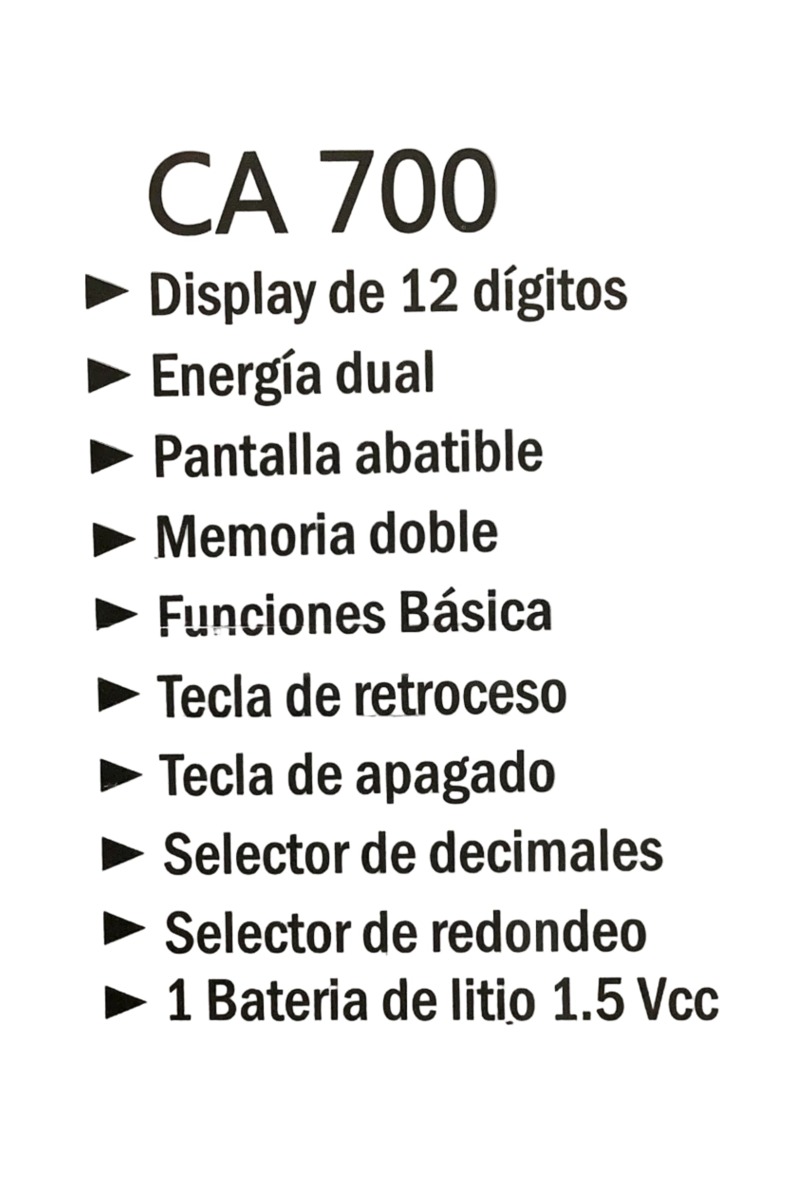 Calculadora Royal 3 piezas CA700| Junior Fresh | CE 250