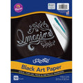BLACK DRAWING PAPER 9" X 12" 50 SHEETS