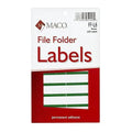 FILE FOLDER LABELS GREEN 9/16" X 3-7/16" 248 PC