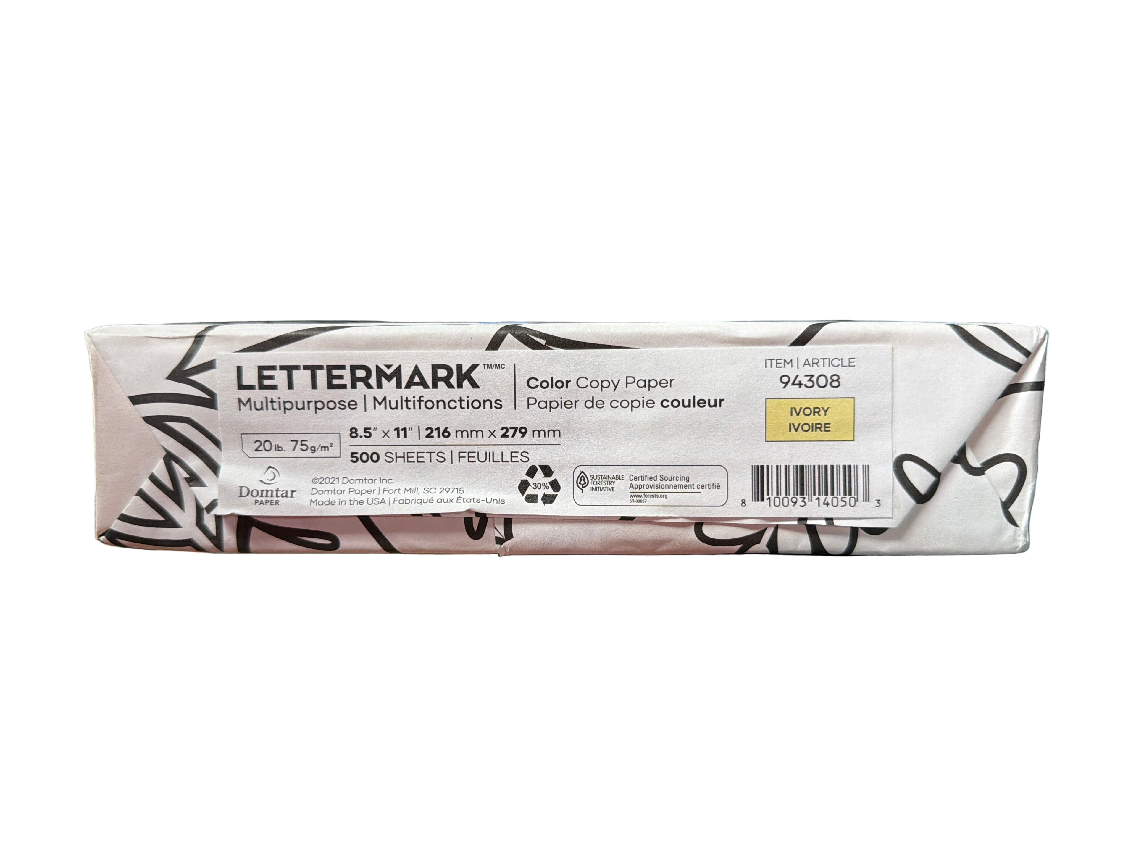 Papel Ivory Carta  20 LBS