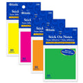 STICK ON NOTES 3" X 3" NEON COLOR 100 SHEET