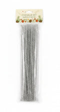 Silver Glitter Chenille | 30 PCS