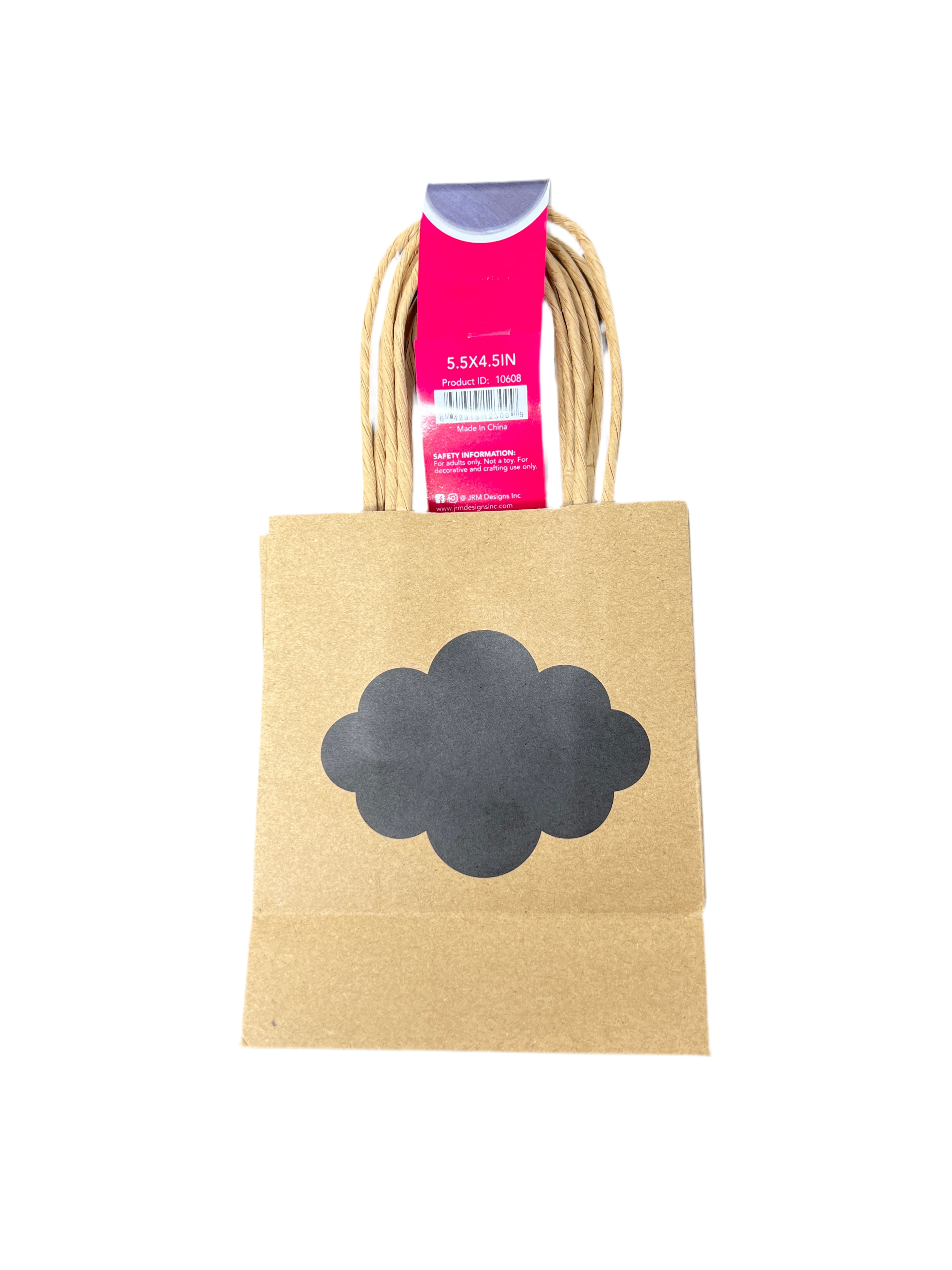 CHALKBOARD GIFT BAGS NATURAL 5.5" X 4.5"