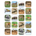 SAFARI ANIMALS STICKERS 120 PCS