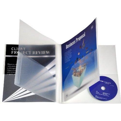 Plastic Folder 6 Pocket Clear
