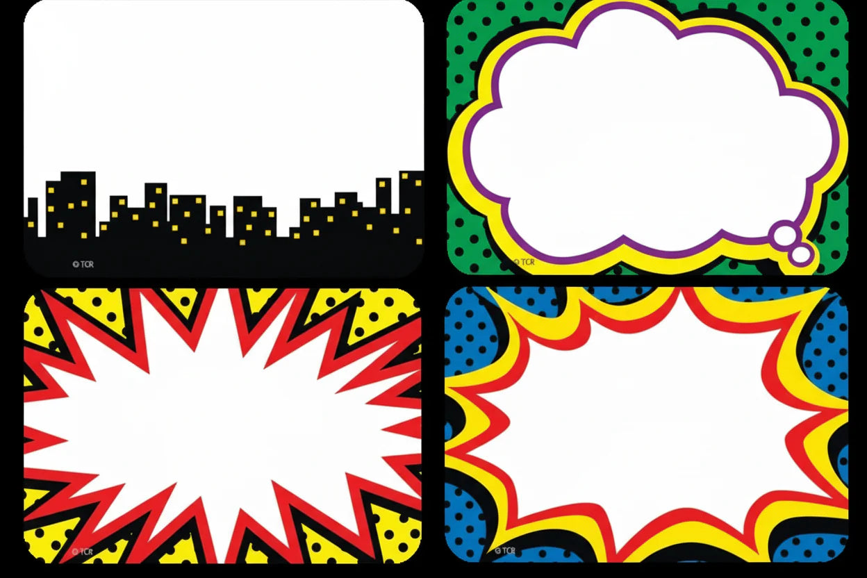 Superhero Name Tags/Labels - Multi-Pack