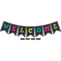 CHALKBOARD BRIGHTS PENNANTS WELCOME BULLETIN BOARD SET