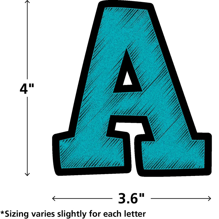 Chalkboard Brights Bold Block 4" Letters Combo Pack