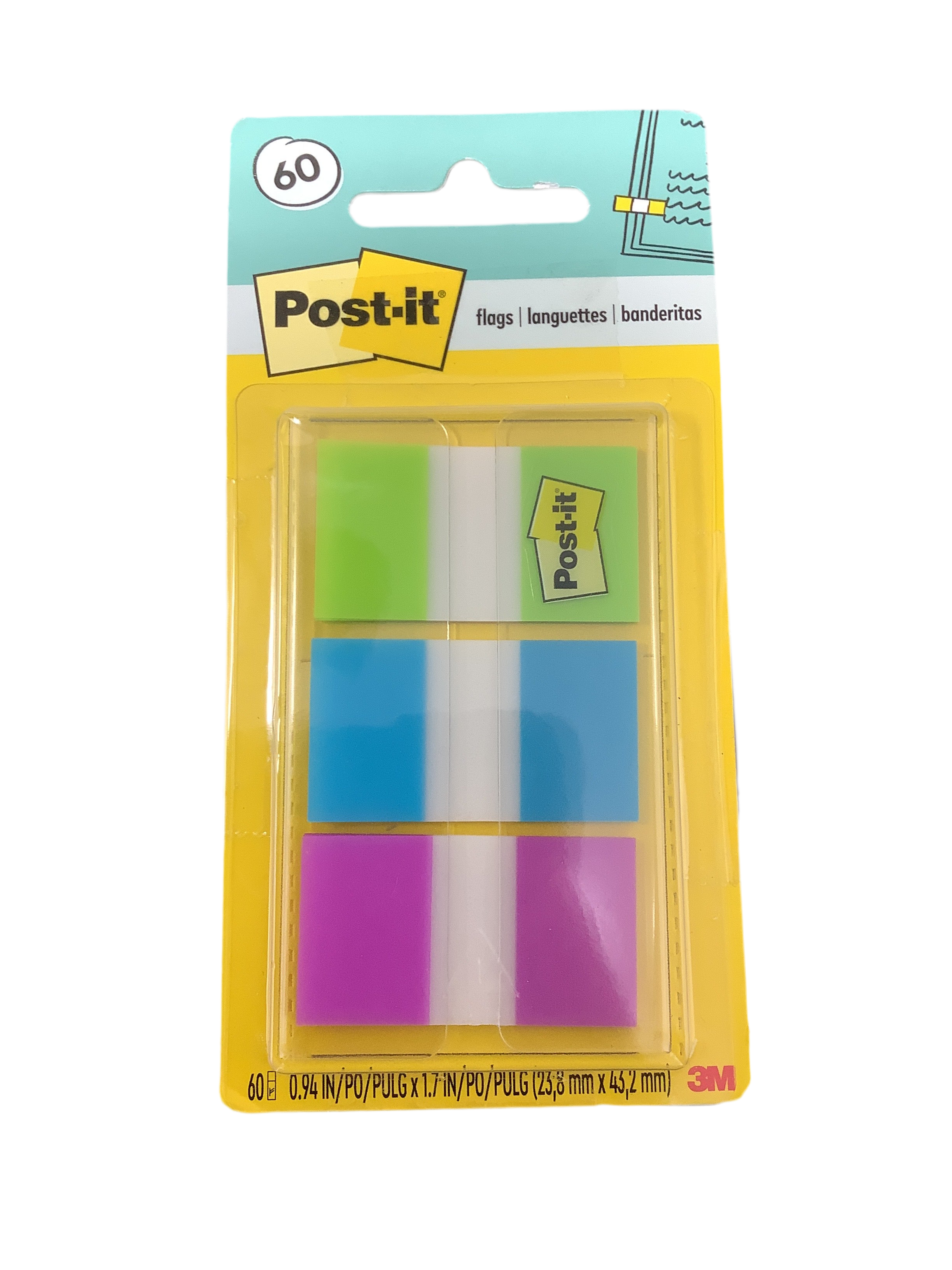 POST-IT FLAGS ASST PQ.3