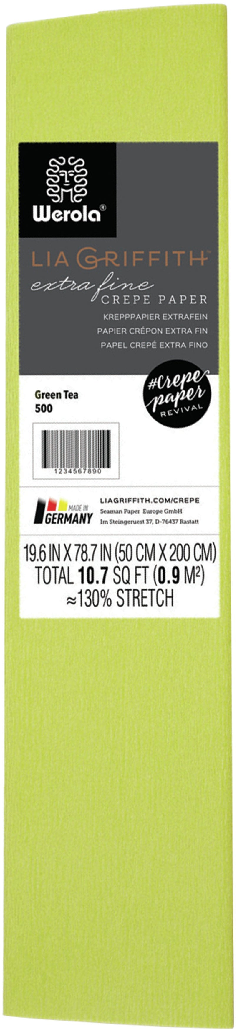 Lia Griffith Extra Fine Crepe Paper | Green Tea | 19.6"X78.7"