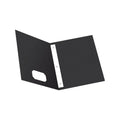 TWIN POCKET FOLDER W/TANG FAST. BLACK BOX/25