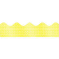 BORDERS SCALLOPED YELLOW SPARKLE