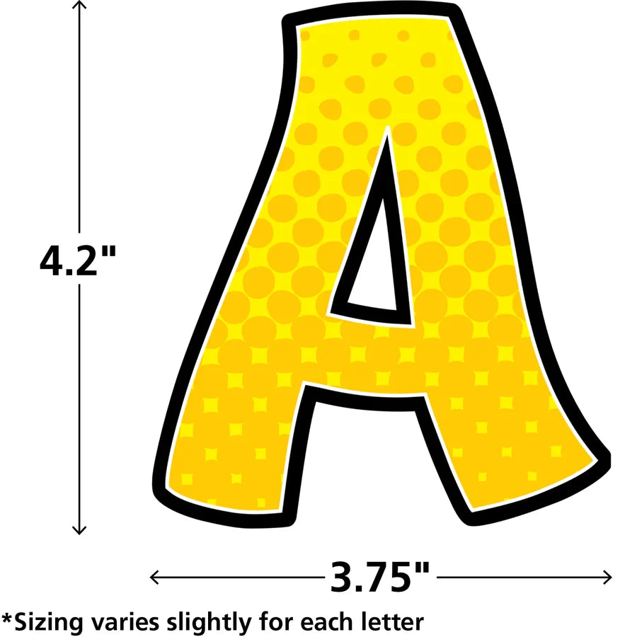 Superhero Funtastic 4" Letters Combo Pack