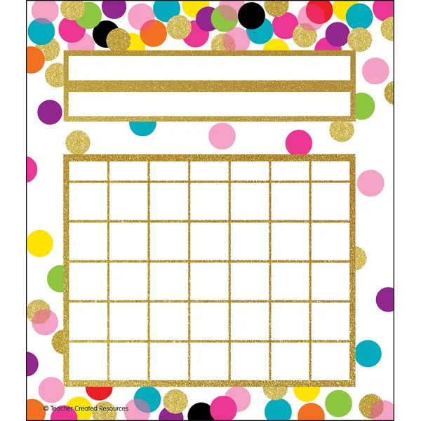 Confetti Incentive Charts | 36 sheets