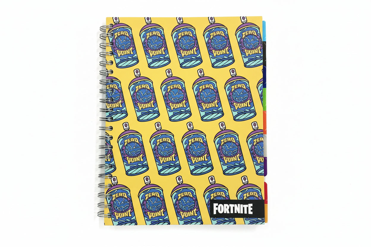 Libreta Fortnite 10 Div Gde | 200 Hojas