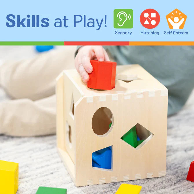 SHAPE SORTING CUBE CLASSIC TOY