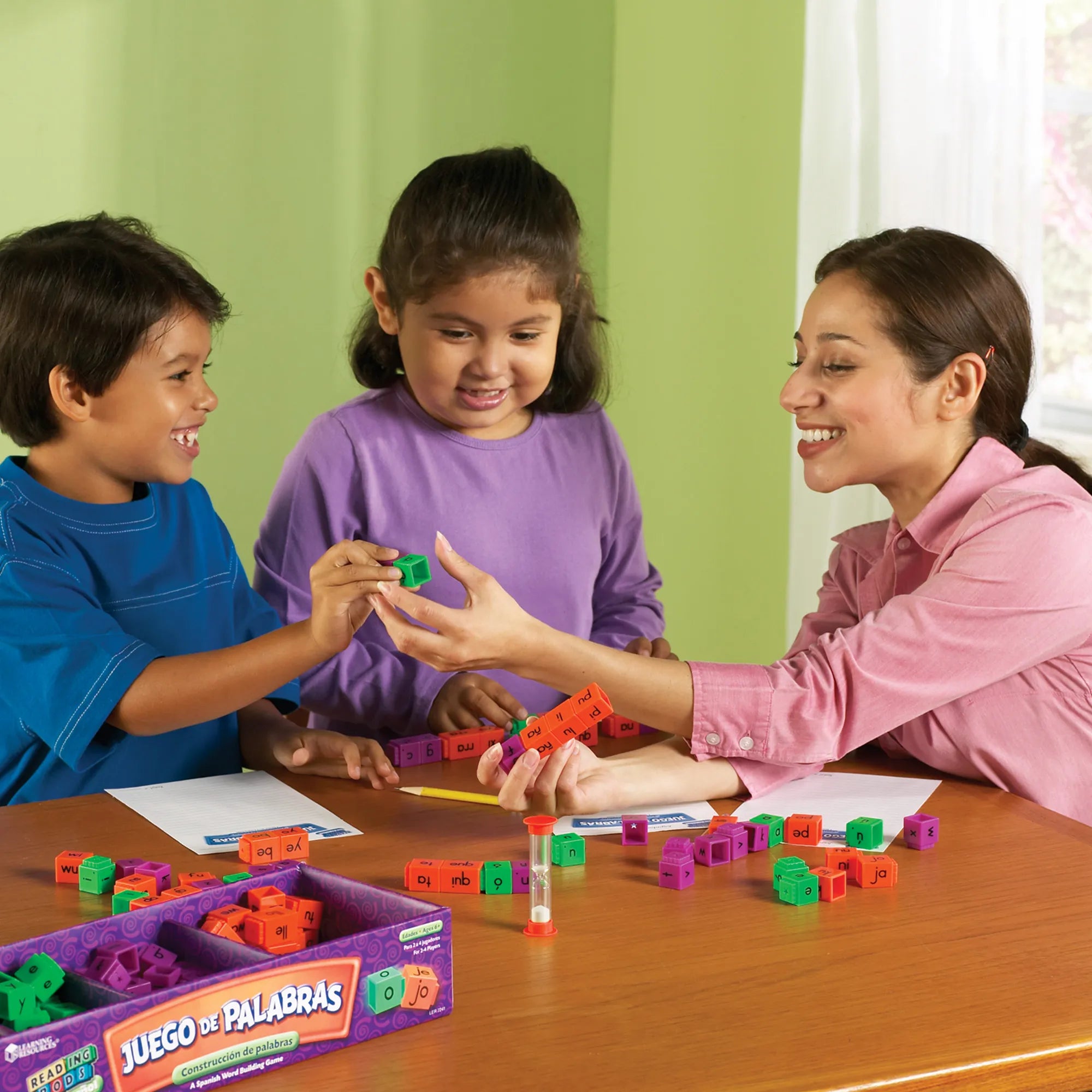 Juego de Palabras Spanish Reading Rods Word Game 116 PCS
