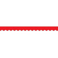 RED SCALLOPED BORDER