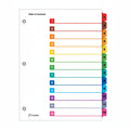 Printiable Index Dividers | 12 Tab | Multicolor