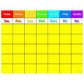 CHART COLORFUL CALENDAR