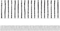 White with Black Pinstripes Border | 35 feet