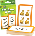 NUMBERS 0-25 FLASH CARDS 56PCS