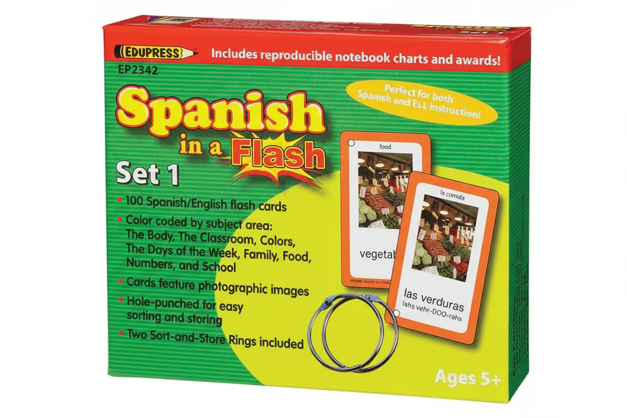 Spanish in a Flash Cards Set 1