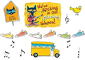 PETE THE CAT WE'RE ROCKING IN OUR LEARNING SHOES BULLETIN BOARD SET 46 PCS