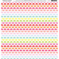 RAINBOW HEART LINES PATTERNED PAPER SINGLE SIDED 1