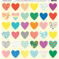 HEART PATTERNS PATTERNED PAPER SINGLE PAPER 12X12