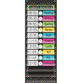 CHALKBOARD BRIGHTS 14 POCKET DAILY SCHEDULE POCKET