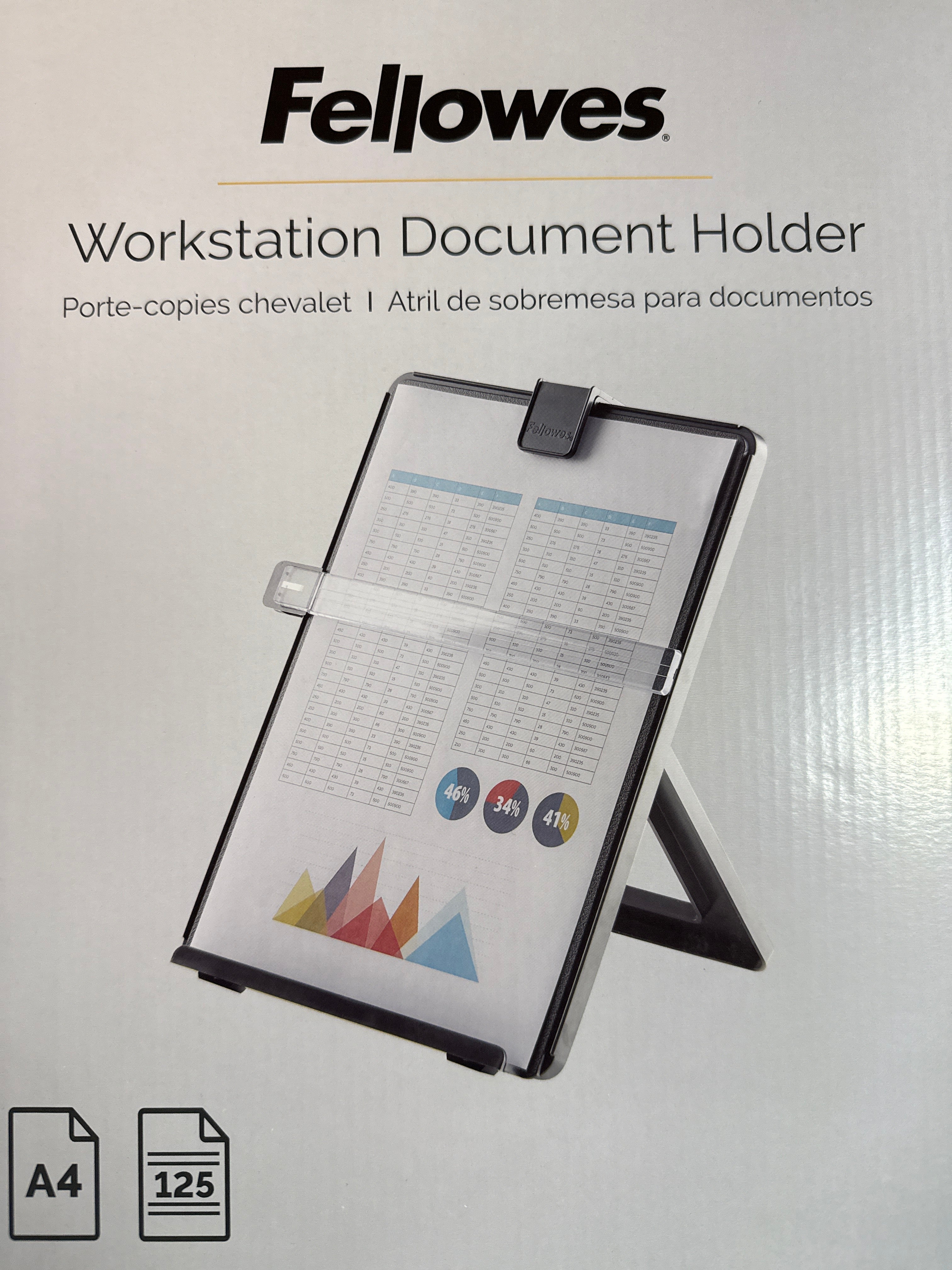 COPYHOLDER LETTER SIZED NON-MAGNETIC BLACK