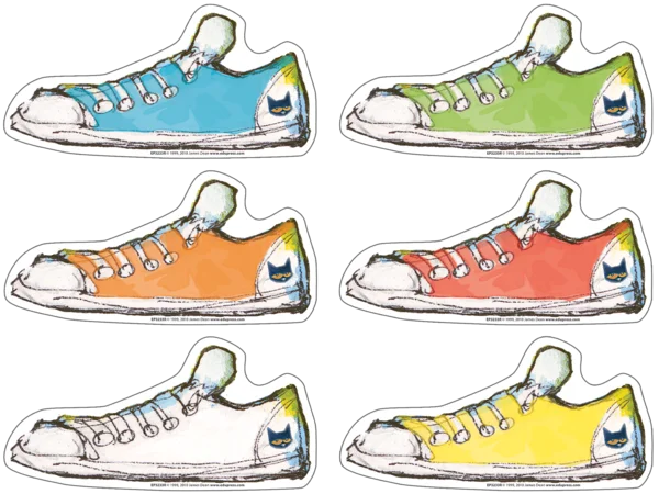 PETE THE CAT GROOVY SHOES ACCENTS 36 PCS