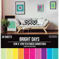 Bright Days | Textured Cardstock Pad| 12"X12" | 30/Pk
