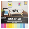 Summer Splash | Textured Cardstock Pad | 12"X12" | 30/Pk