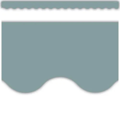 STONE BLUE SCALLOPED BORDER TRIM