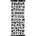Sticko Alphabet Stickers | Black Glitter | 93 pieces