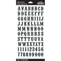 Sticko Alphabet Stickers | Black Glitter Carnival | 83 pieces