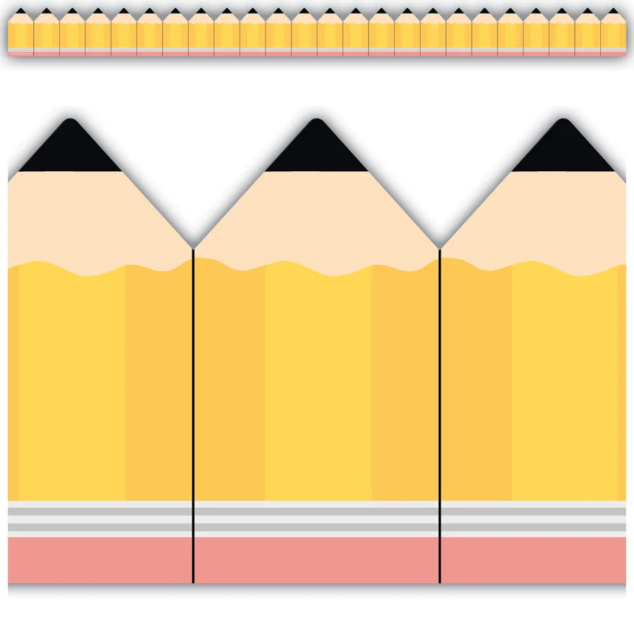 Pencils Die-Cut Border Trim