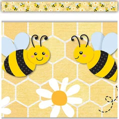 BUZZING BEES STRAIGHT BORDER TRIM