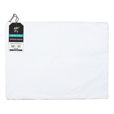 Little Birdie Customizable Canvas Zipper Pouch | 1 Pkg