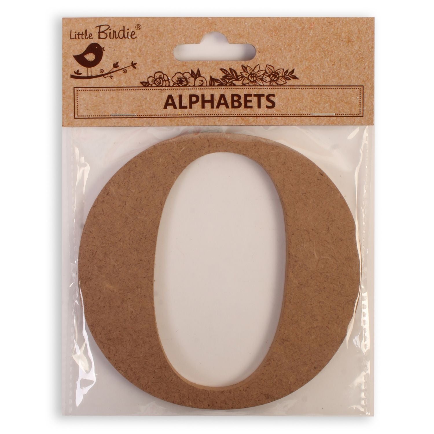 O Little Birdie MDF Alphabets Upper Case | 4" | 1Pkg