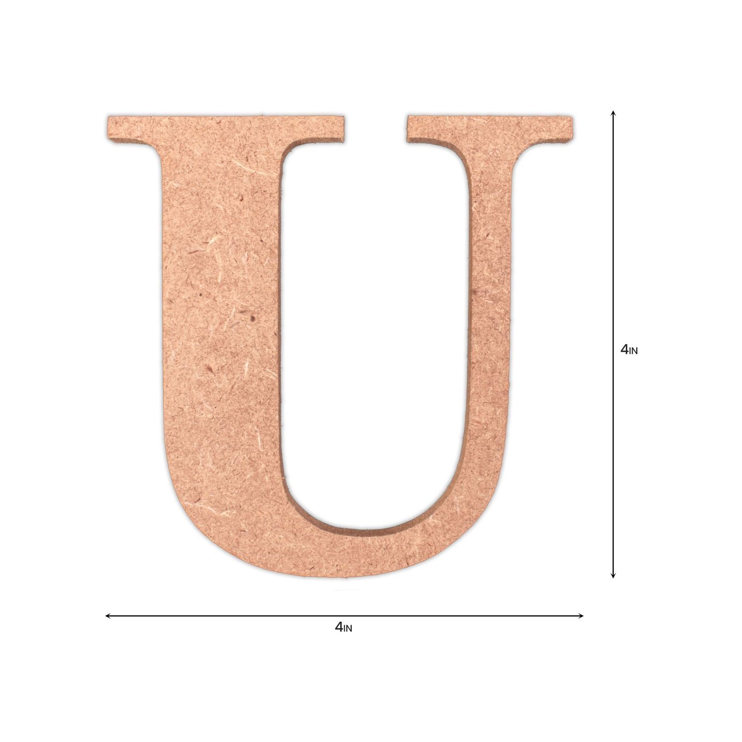U  Little Birdie MDF Alphabets Upper Case | 4" | 1Pkg