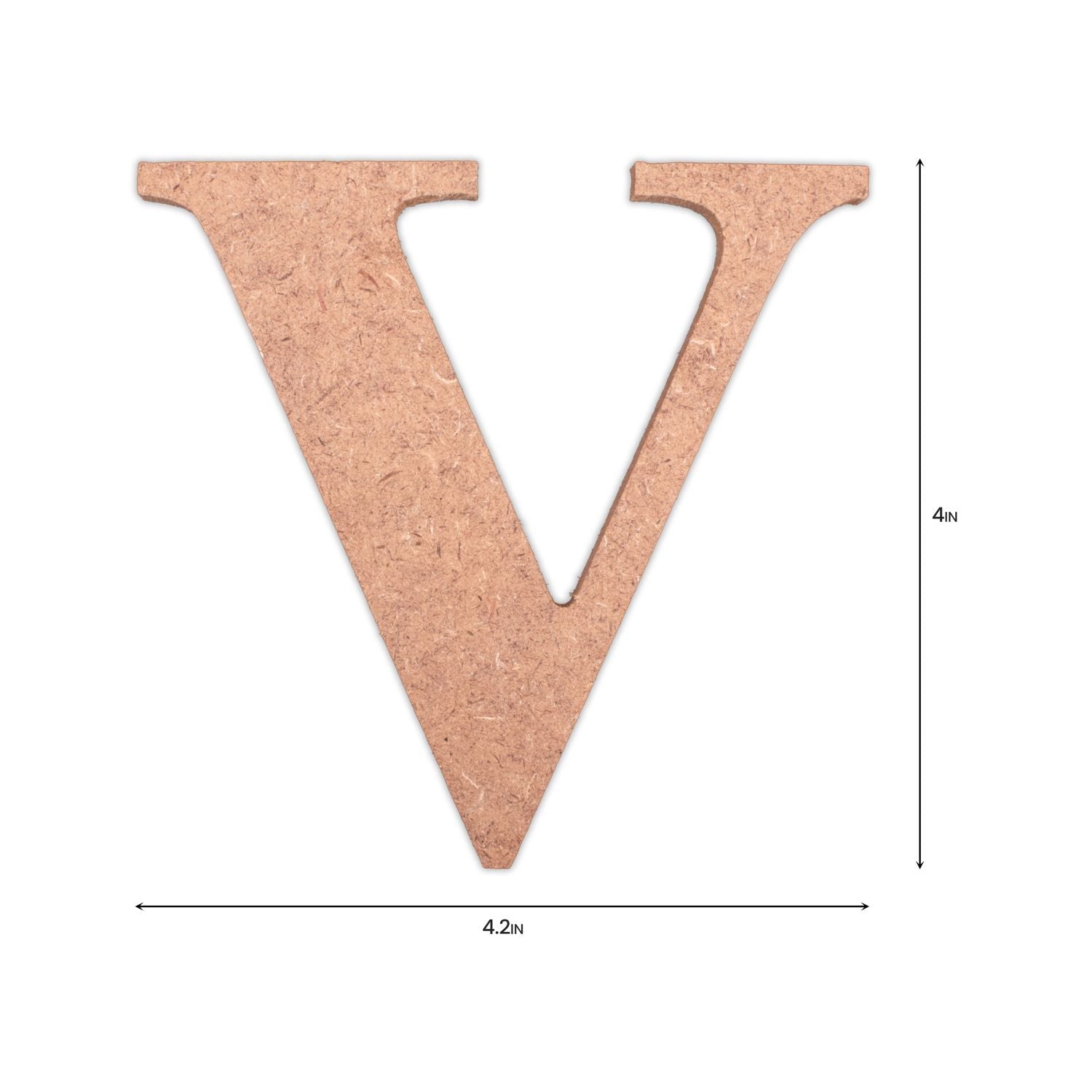 V  Little Birdie MDF Alphabets Upper Case | 4" | 1Pkg