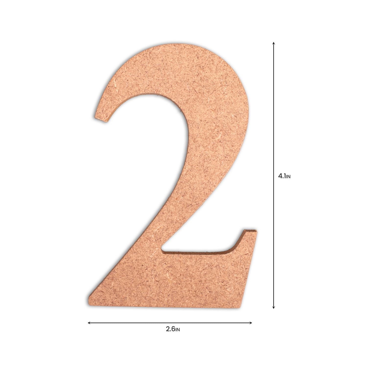 2 Little Birdie MDF Number | 4" | 1Pkg